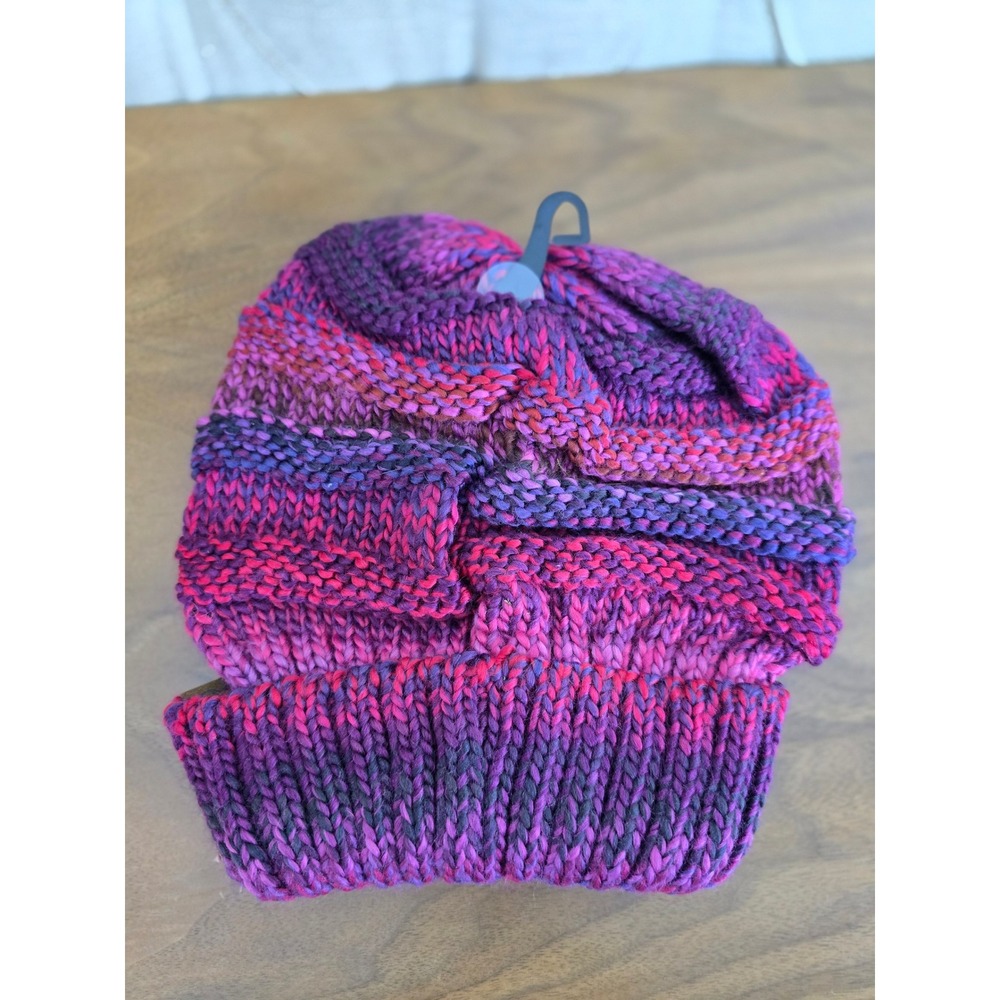 C.C Funky Junque multicolor slouchy knit beanie hat – NWT - Picture 4 of 4